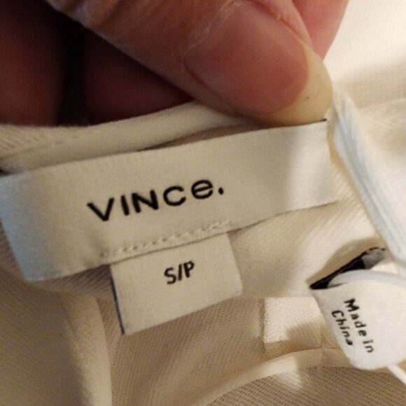 Vince Paneled Scoop Neck Dress NWT White Small - Picture 12 of 15